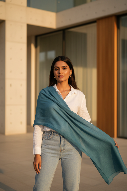 Twilight Teal — MOJA Jersey Scarf
