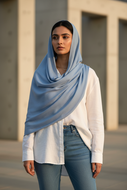 Soft Denim — MOJA Jersey Scarf