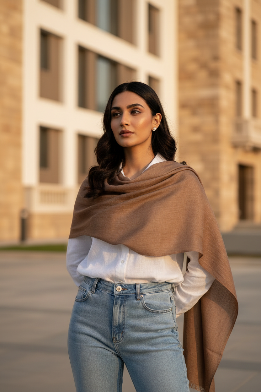 Café Nude — MOJA Jersey Scarf