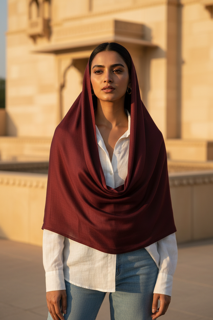 Cinnamon Wine — MOJA Jersey Scarf