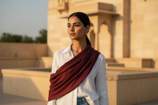 Cinnamon Wine — MOJA Jersey Scarf