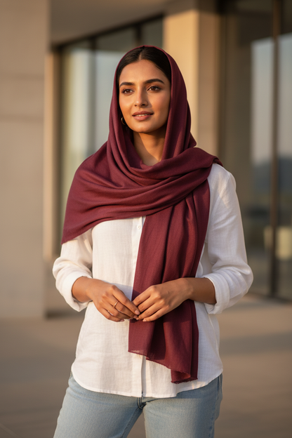 Royal Plum — MOJA Jersey Scarf
