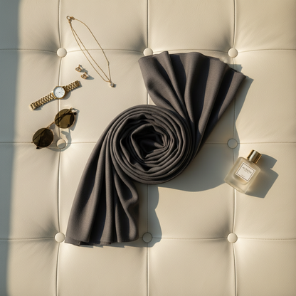 Soft Graphite — MOJA Jersey Scarf