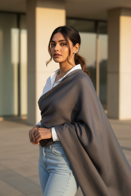 Soft Graphite — MOJA Jersey Scarf