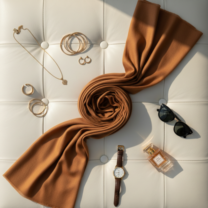 Warm Caramel — MOJA Jersey Scarf