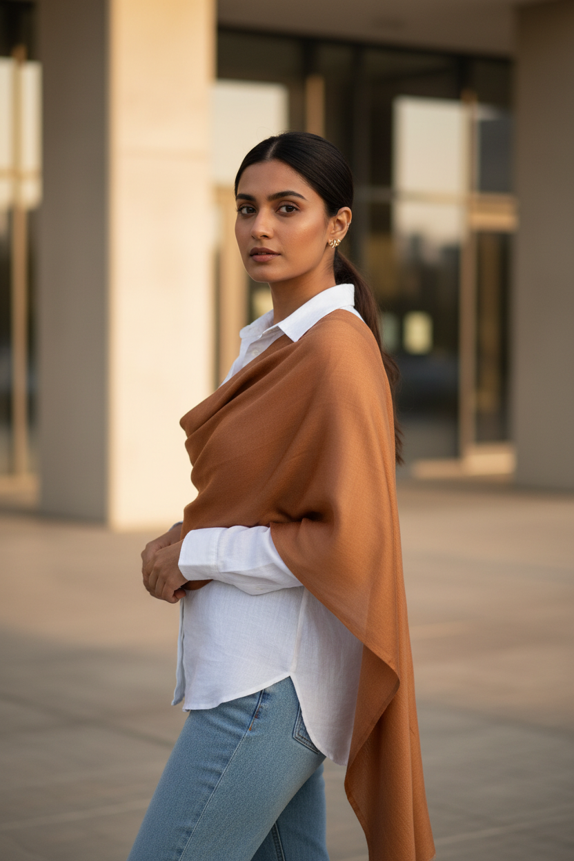 Warm Caramel — MOJA Jersey Scarf