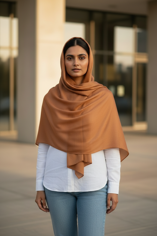 Warm Caramel — MOJA Jersey Scarf