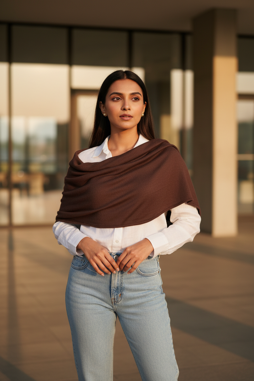 Dark Chocolate — MOJA Jersey Scarf