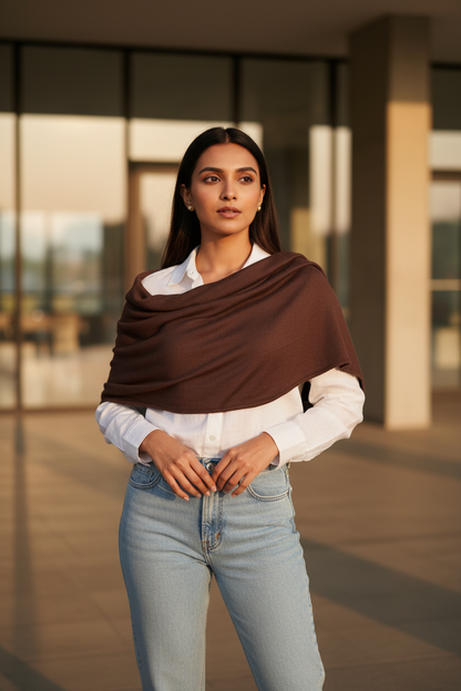Dark Chocolate — MOJA Jersey Scarf