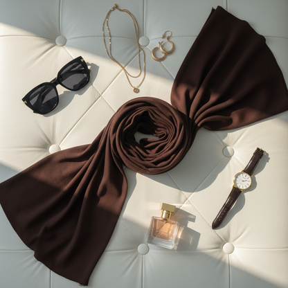Dark Chocolate — MOJA Jersey Scarf