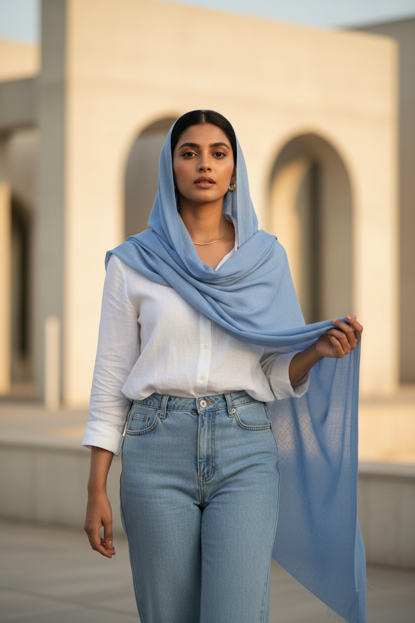 Cool Denim — MOJA Jersey Scarf