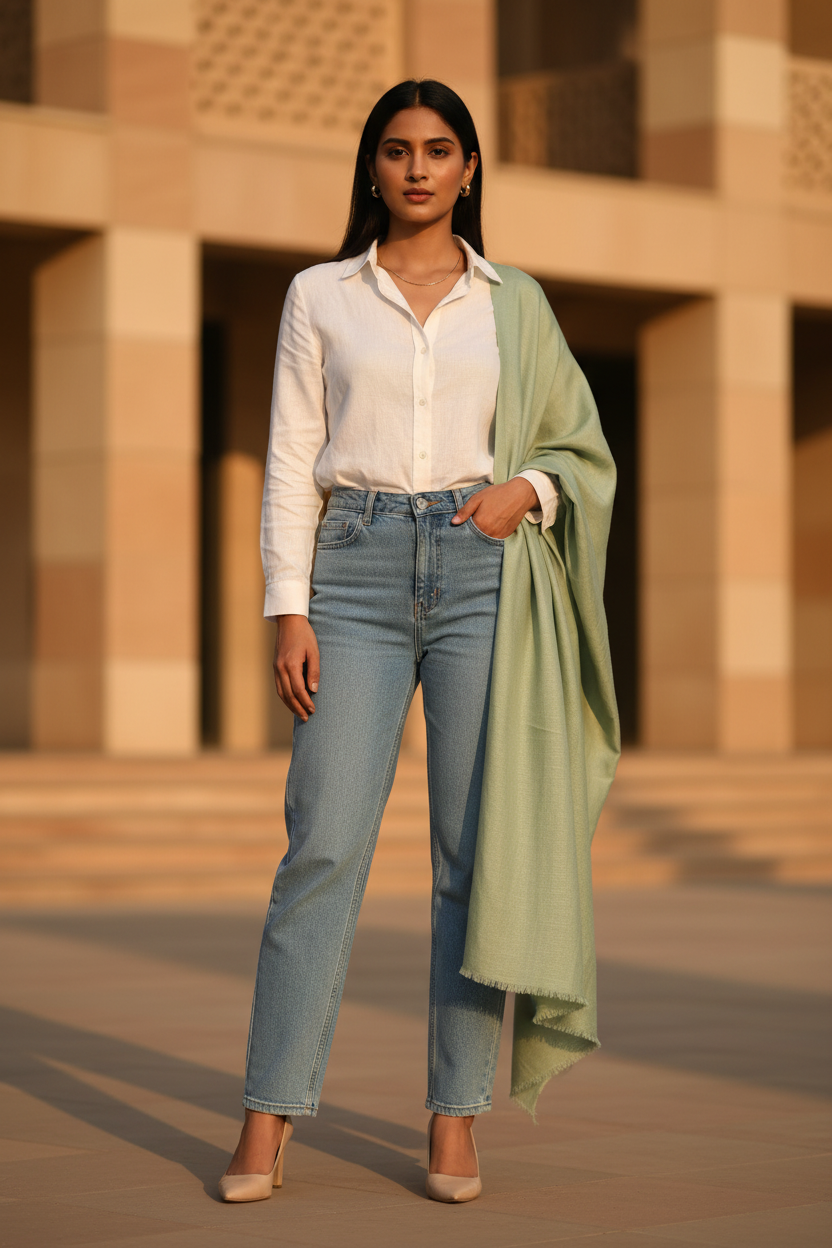 Mint Mist — MOJA Jersey Scarf