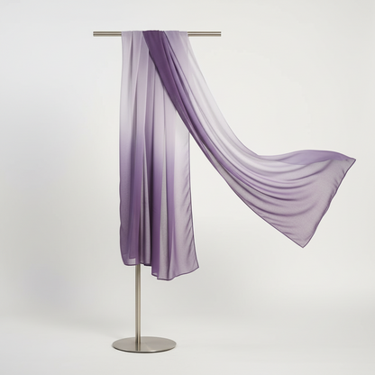 Violet Mist — HIBA Ombre Georgette Scarf