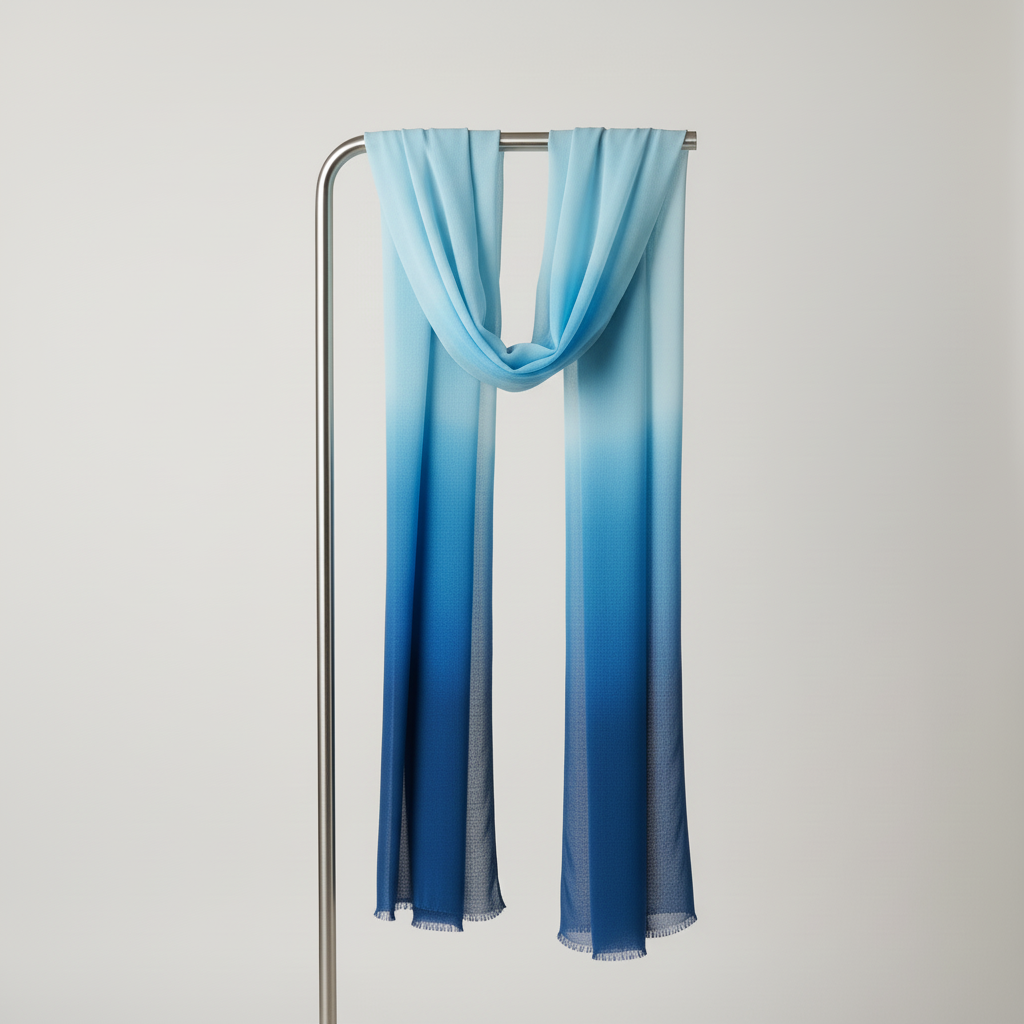 Ocean Breeze — HIBA Ombre Georgette Scarf