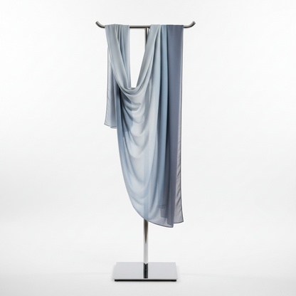 Smoke Horizon — HIBA Ombre Georgette Scarf