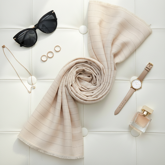 Soft Latte — Cotton Scarf