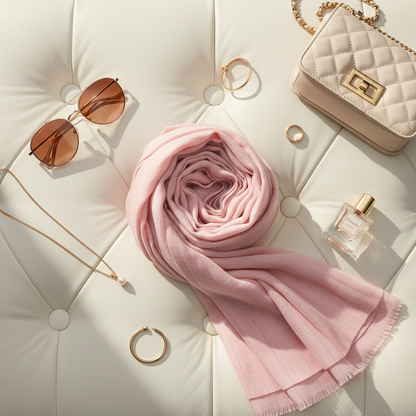 Rosy Dream — Cotton Scarf