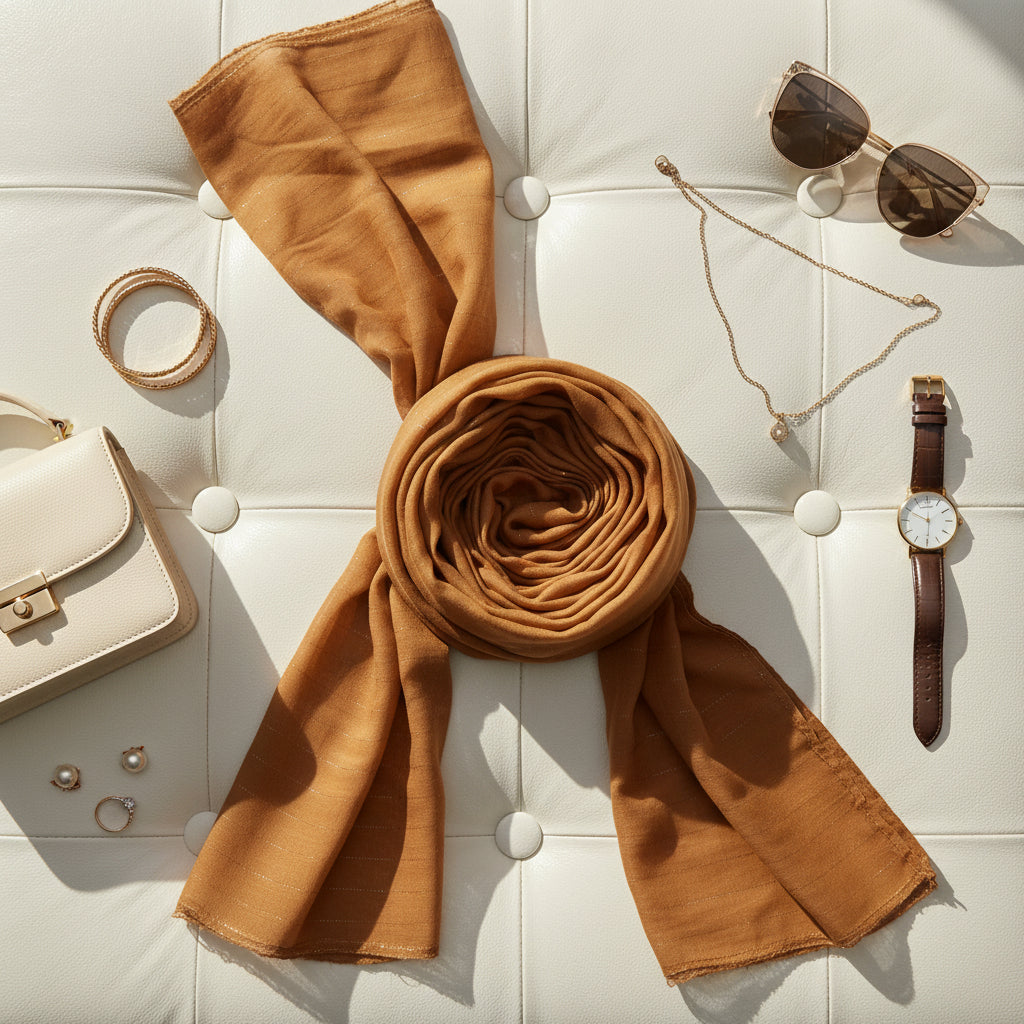 Cinnamon Dune — Cotton Scarf