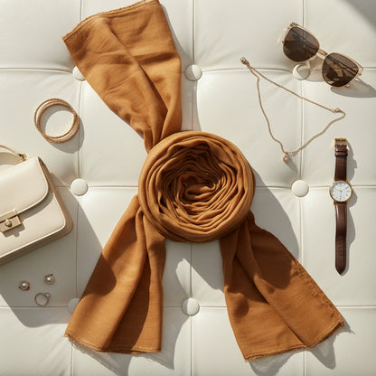 Cinnamon Dune — Cotton Scarf