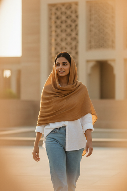 Cinnamon Dune — Cotton Scarf