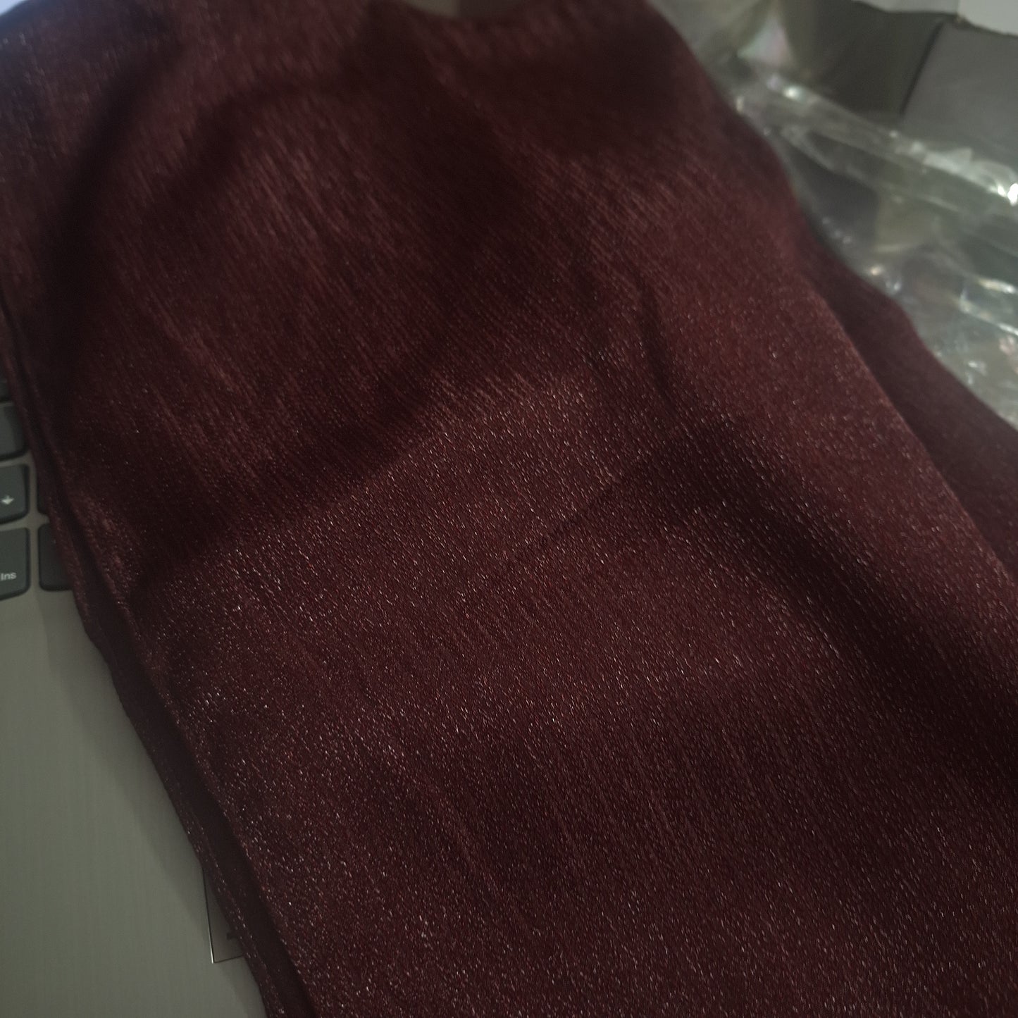 Garnet Whisper — Chiffon Scarf