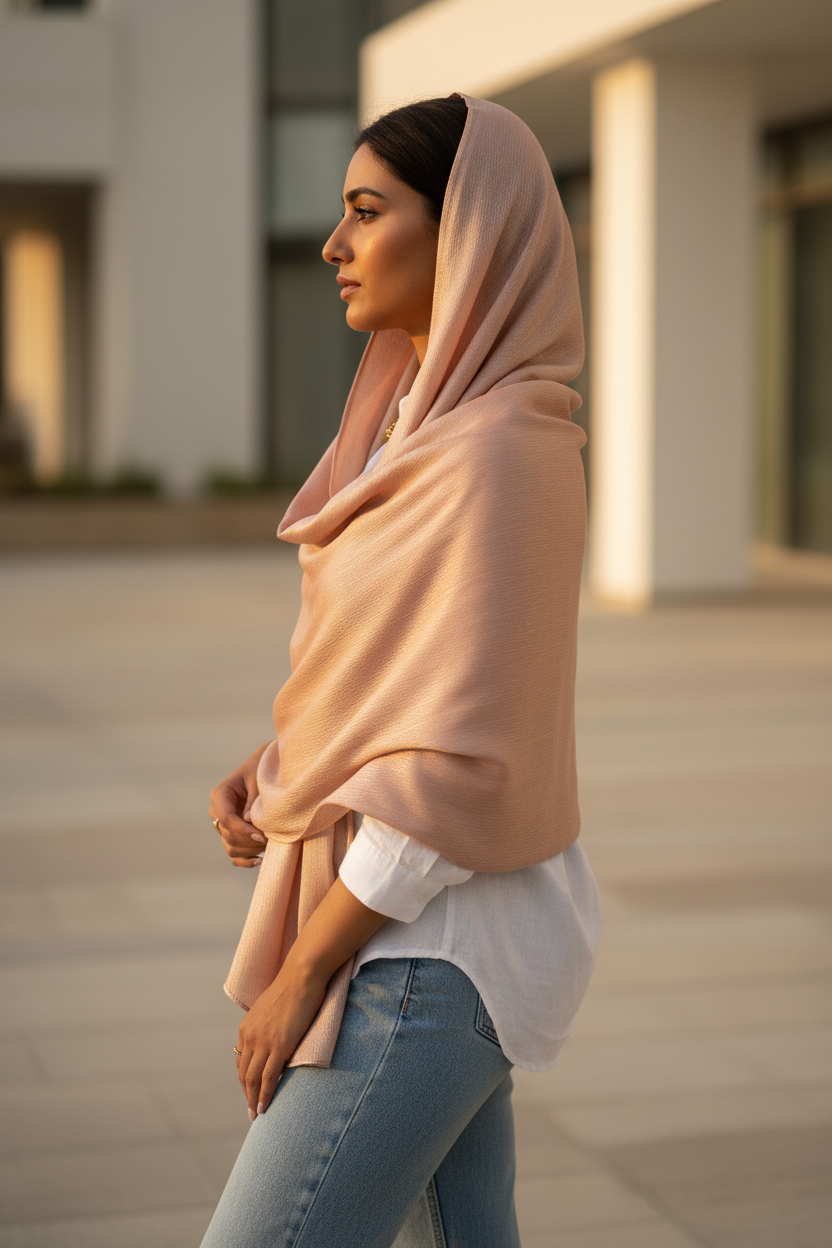 Nude Mist — Chiffon Scarf