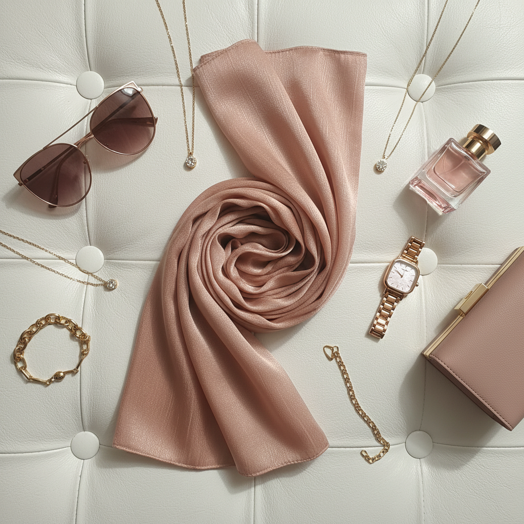 Nude Mist — Chiffon Scarf