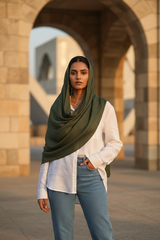 Forest Mist — Chiffon Scarf