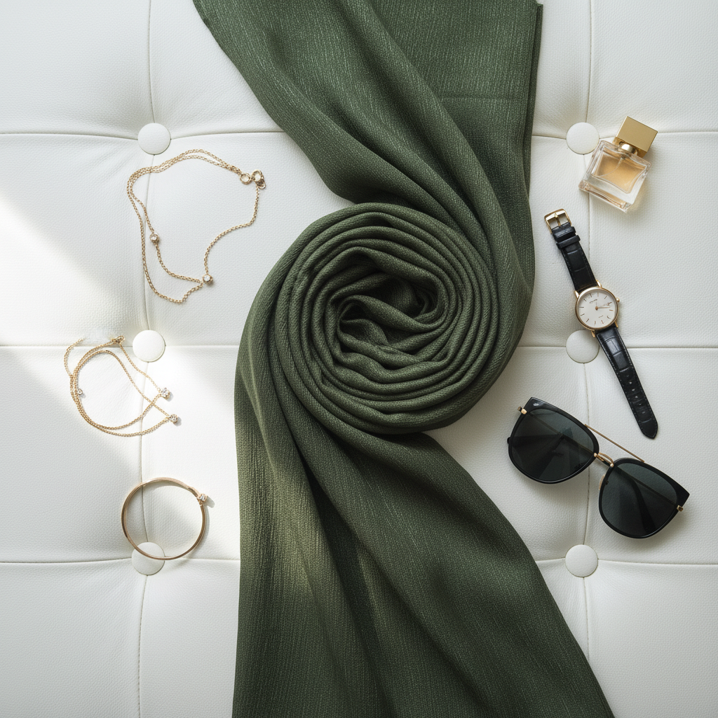 Forest Mist — Chiffon Scarf