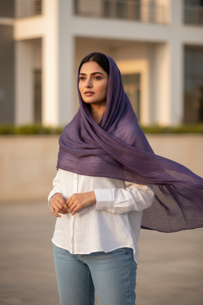 Plum Muse — Chiffon Scarf