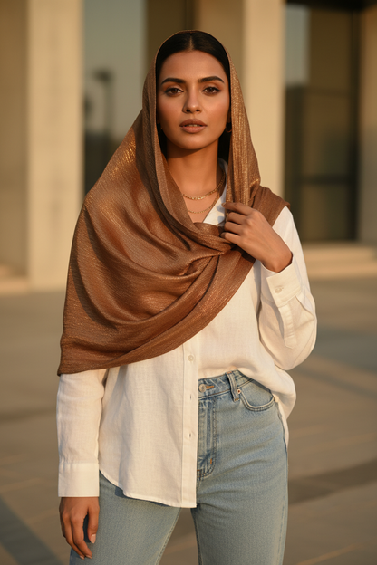 Copper Muse — Chiffon Scarf