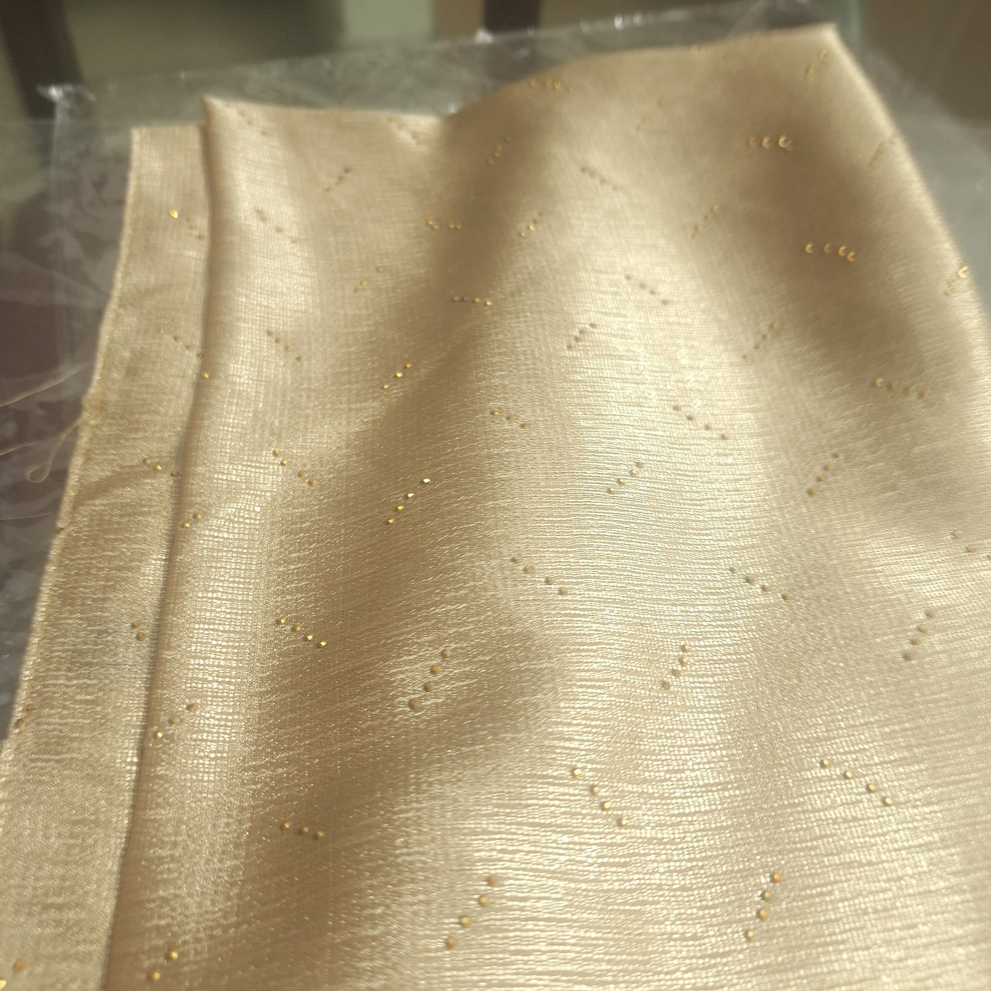 Champagne Glow — Chiffon Scarf