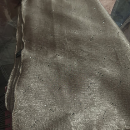 Taupe Shimmer — Chiffon Scarf