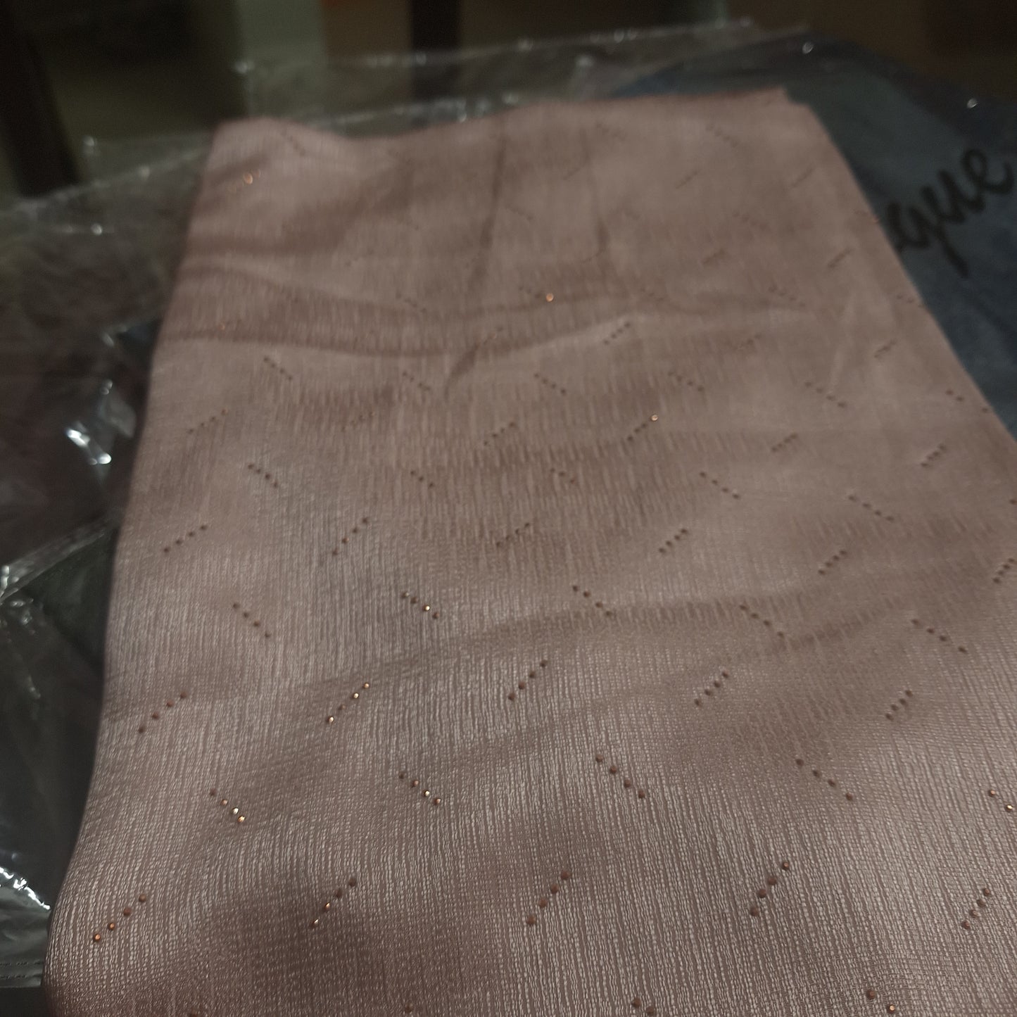 Nude Shimmer — Chiffon Scarf