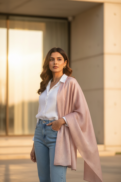 Nude Shimmer — Chiffon Scarf