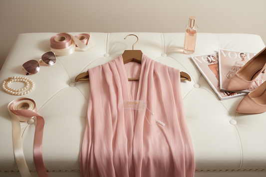 Pink Champagne — Zera Organza Scarf