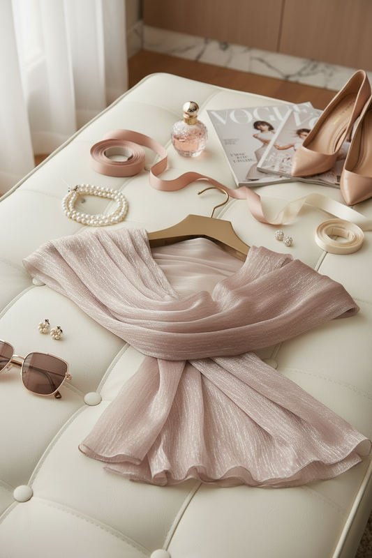 Dusty Mink — Zera Organza Scarf