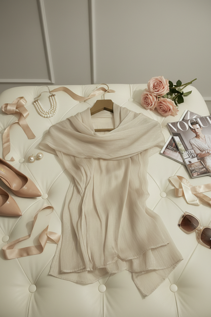 Nude Vanilla — Zera Organza Scarf