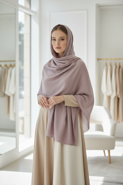 Orchid Whisper — Zera Crochet Cotton Stole