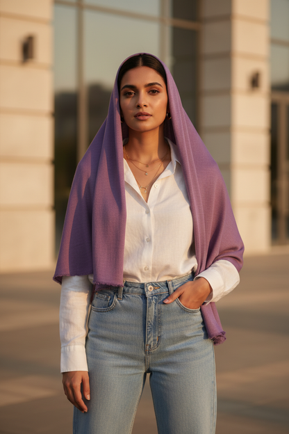Lilac Smoke — MOJA Jersey Scarf