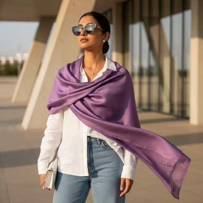 Lilac Smoke — MOJA Jersey Scarf