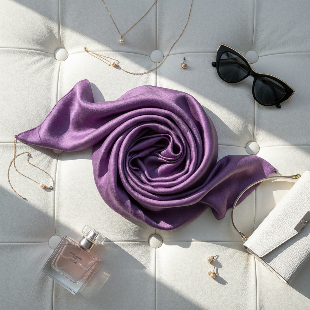 Lilac Smoke — MOJA Jersey Scarf