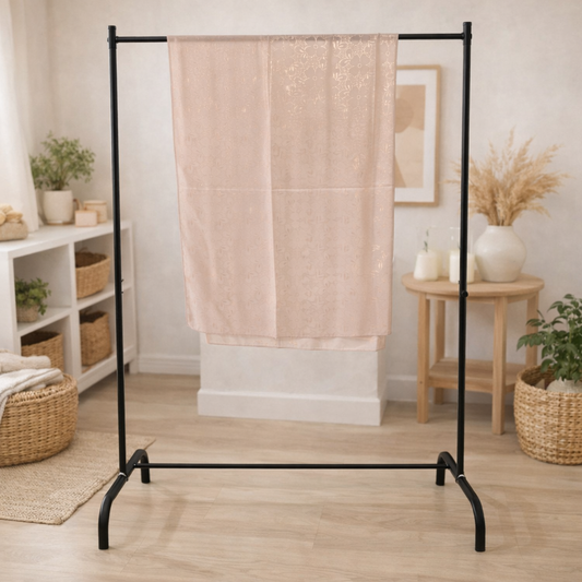 Peach Serenity — Chiffon Shimmer Print Scarf