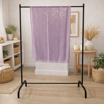 Orchid Serenity — Chiffon Shimmer Print Scarf