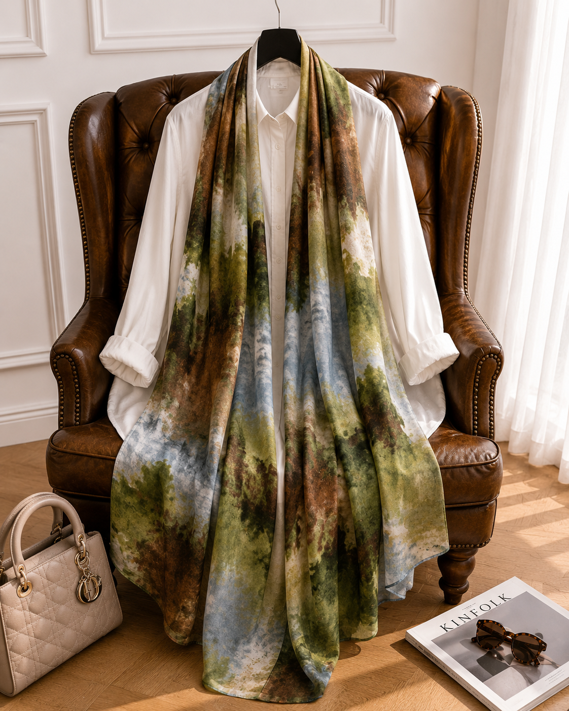 Forest Dawn - Modal Cotton Scarf