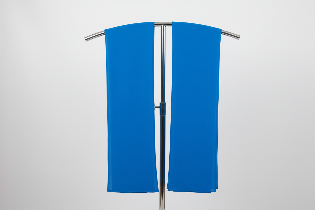 Sapphire Drift — HIBA Ombre Georgette Scarf