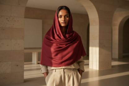 Velvet Wine— Modal Silk Soft Drape Stole