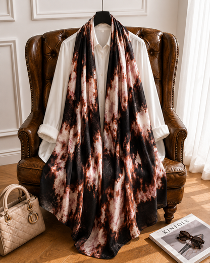 Expresso Bloom - Modal Cotton Scarf