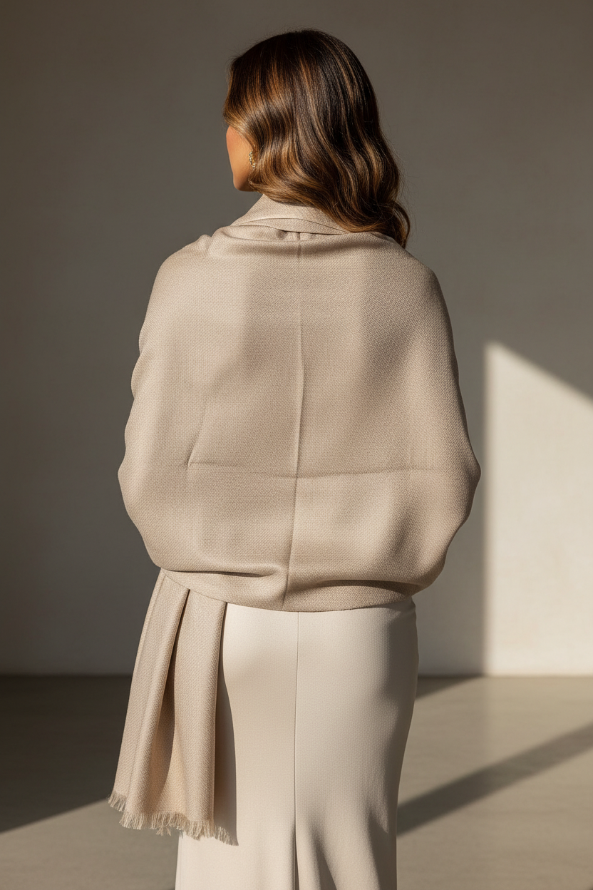 Sand Whisper — Modal Silk Soft Drape Stole