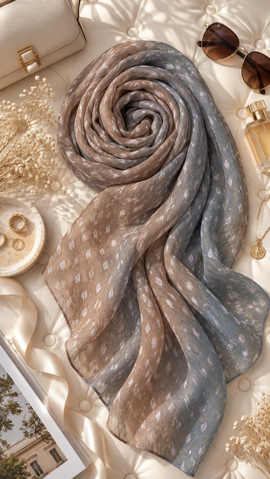 Dusk Leopard Georgette Stole — Original Product Image